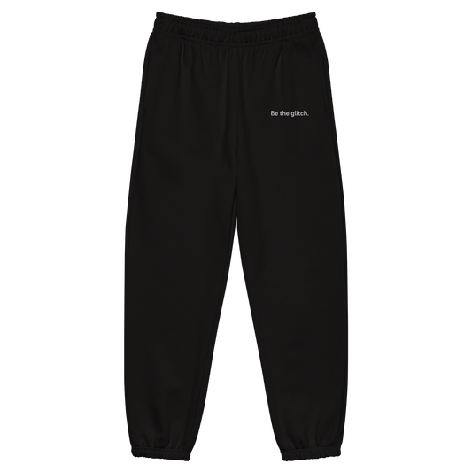 Be the glitch Embroidered Heavyweight Sweatpants
