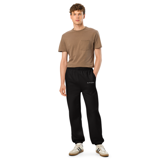 Be the glitch Embroidered Heavyweight Sweatpants