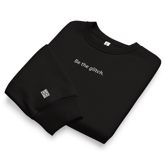 Be the glitch Embroidered Oversized Heavyweight Unisex Sweatshirt